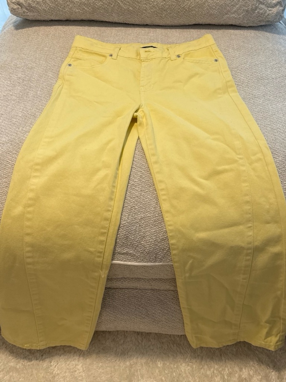Forever 21 Yellow Kids' wide legged jeans Jeans